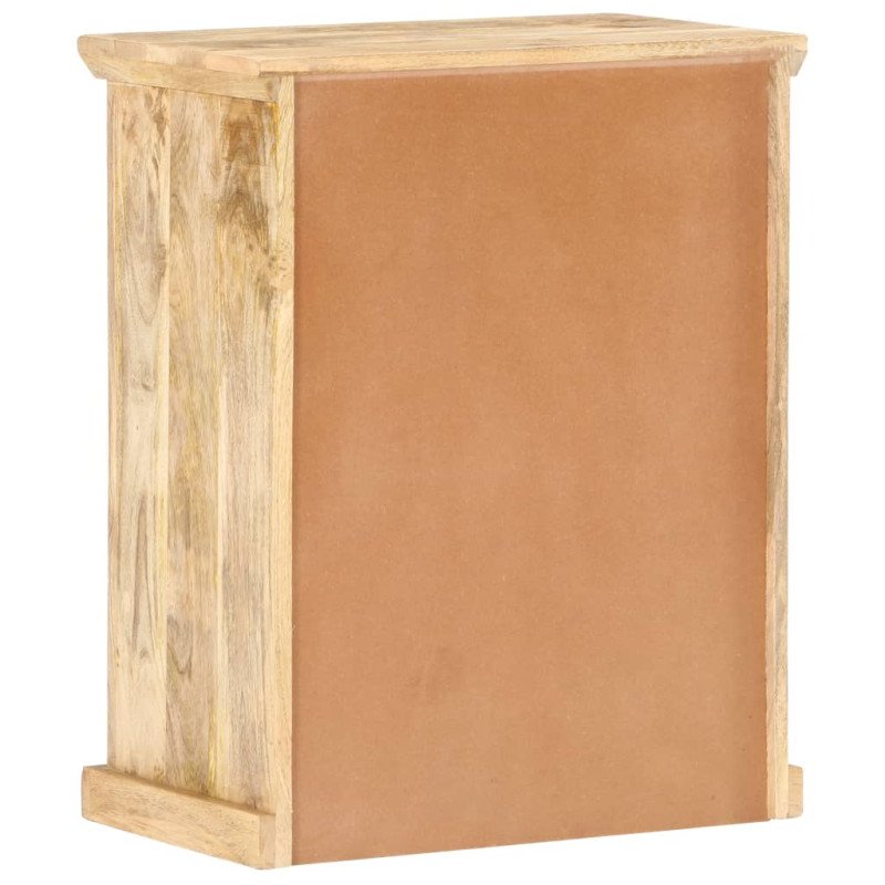 vidaXL Komoda s oceľovými dverami 60x35x75 cm mangový masív