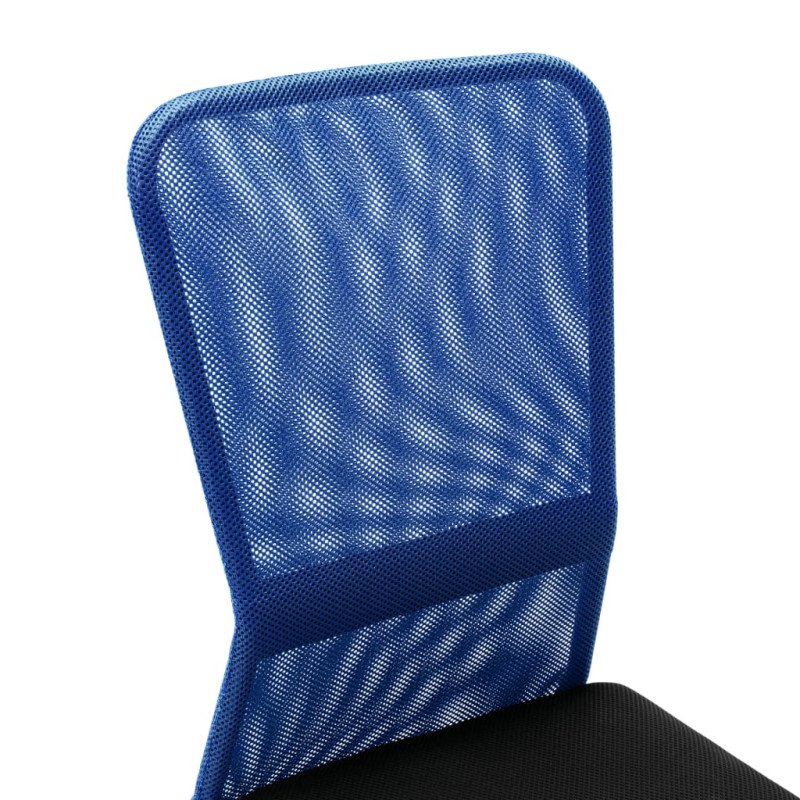 vidaXL Kancelárska stolička čierna a modrá 44x52x100 cm sieťovinová látka