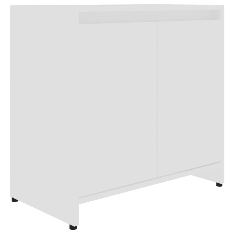 vidaXL Skrinka do kúpeľne, biela 60x33x61 cm, kompozitné drevo
