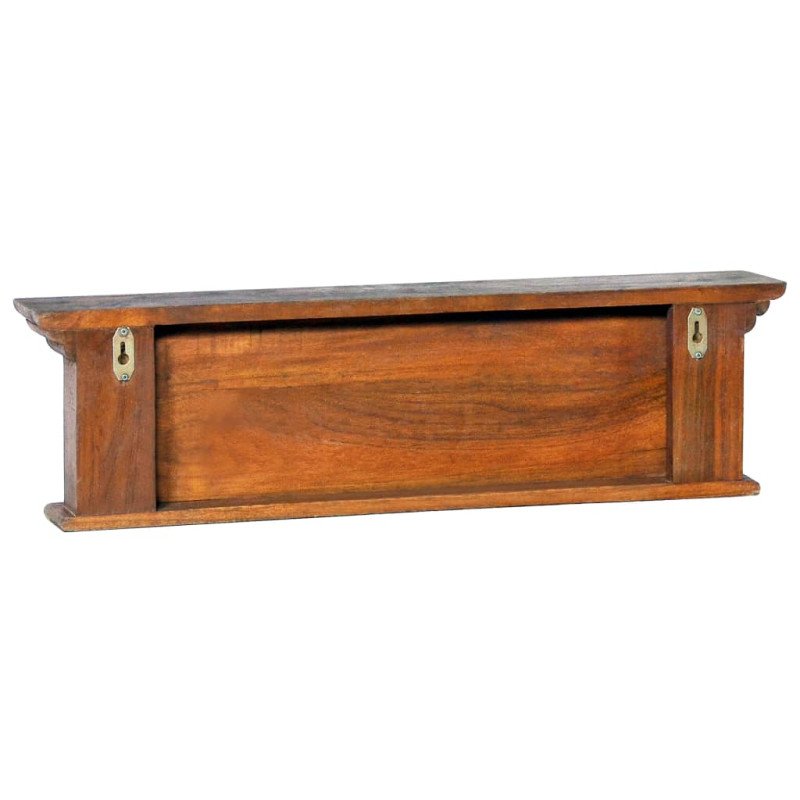 vidaXL Nástenný vešiak na kabáty 70x10x20 cm masívne teakové drevo