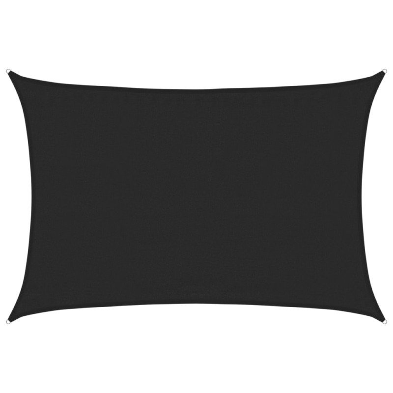 vidaXL Tieniaca plachta 160 g/m² čierna 3,5x4,5 m HDPE