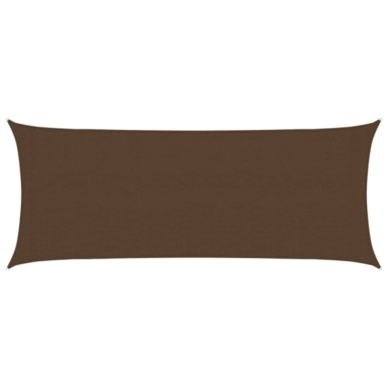 vidaXL Tieniaca plachta 160 g/m² hnedá 2x5 m HDPE