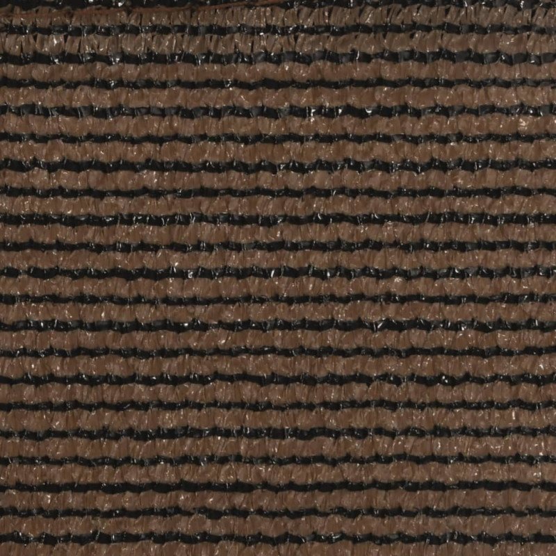 vidaXL Tieniaca plachta 160 g/m² hnedá 2x5 m HDPE
