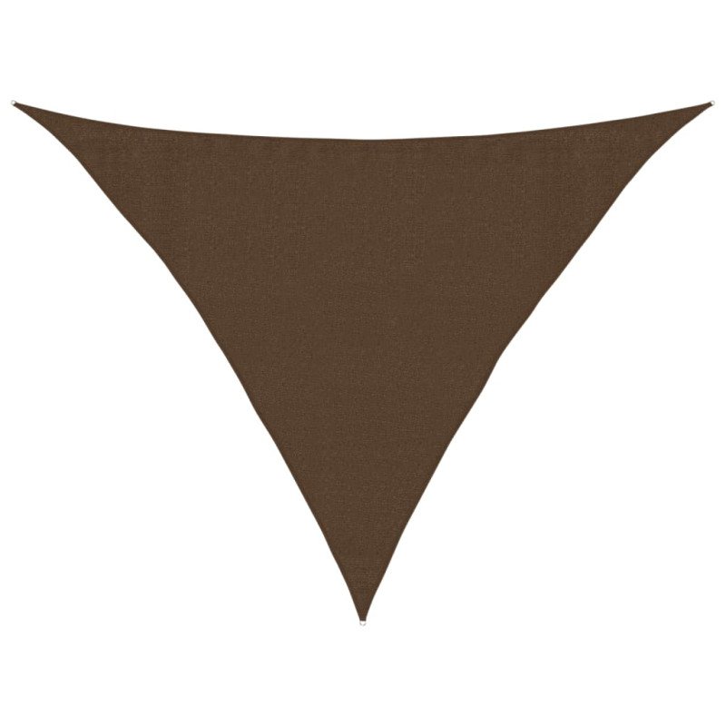 vidaXL Tieniaca plachta 160 g/m² hnedá 3,5x3,5x4,9 m HDPE