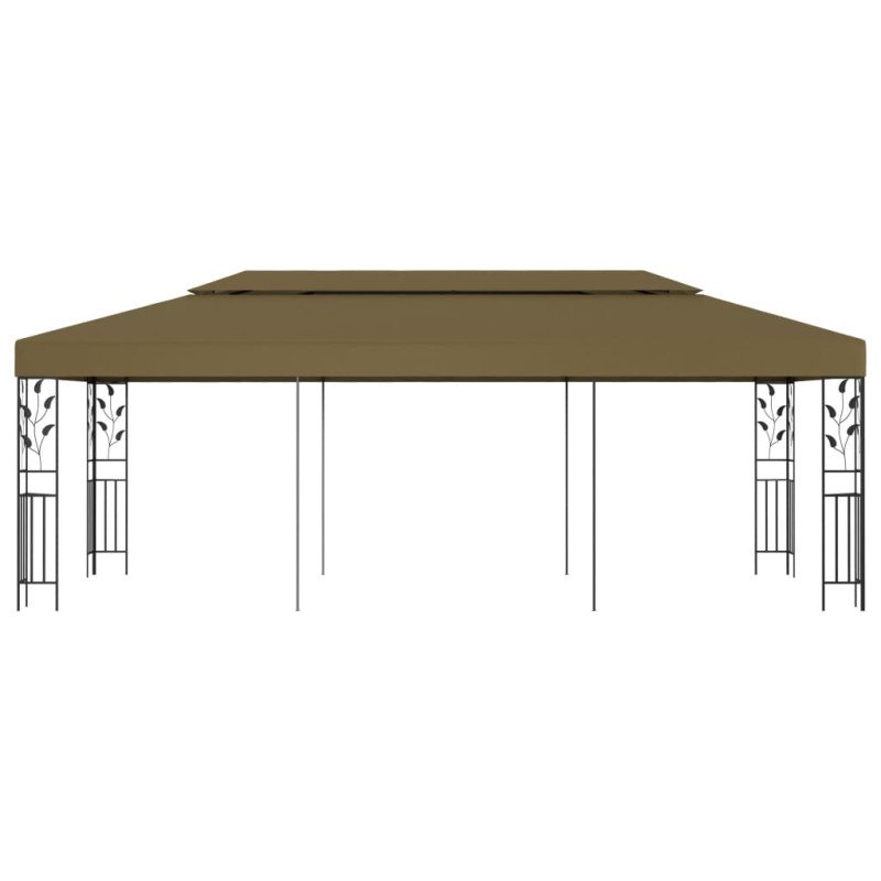 vidaXL Altánok 6x3 m, sivohnedý 180 g/m²