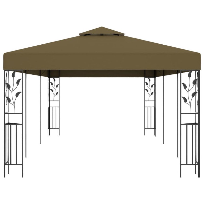 vidaXL Altánok 6x3 m, sivohnedý 180 g/m²