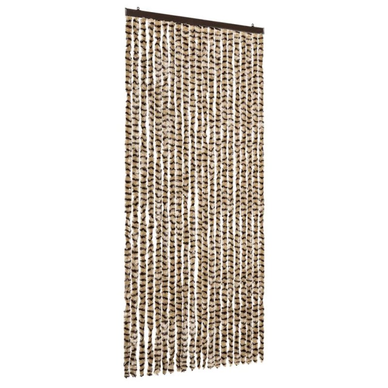 vidaXL Záves proti hmyzu, béžový a hnedý 90x220 cm, ženilka