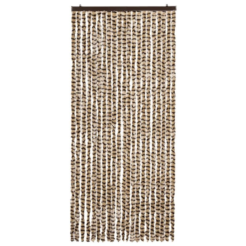 vidaXL Záves proti hmyzu, béžový a hnedý 90x220 cm, ženilka