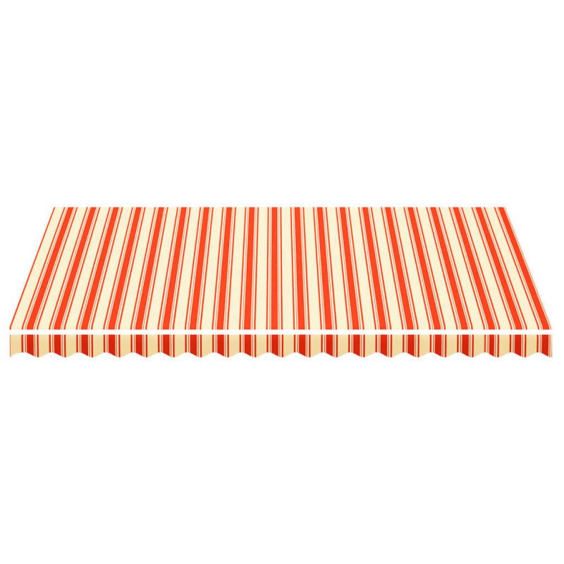 vidaXL Náhradná látka na markízu žlto-oranžová 4,5x3 m