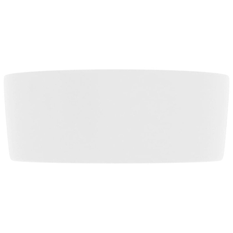 vidaXL Luxusné umývadlo, okrúhle, matné biele 40x15 cm, keramika