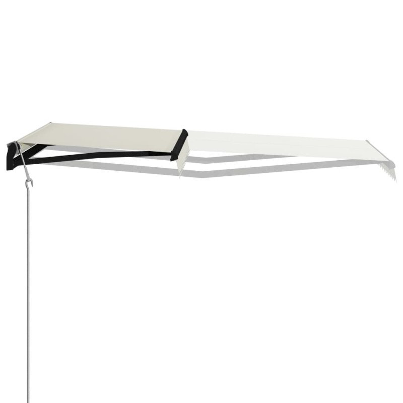vidaXL Automaticky zaťahovacia markíza 300x250 cm krémová