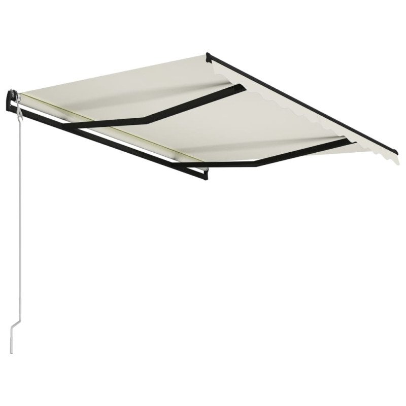 vidaXL Automaticky zaťahovacia markíza 300x250 cm krémová