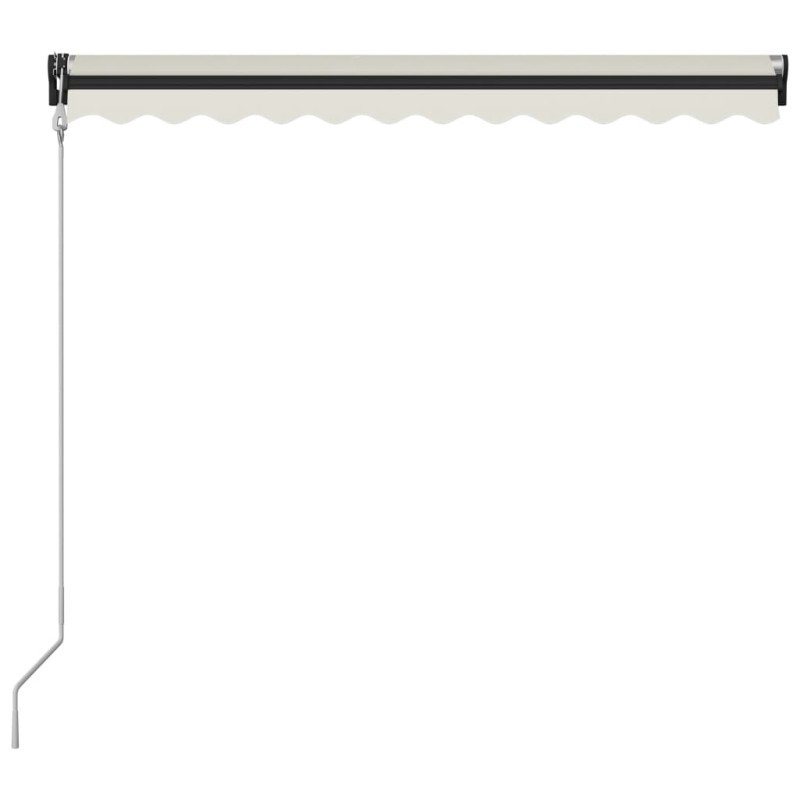 vidaXL Automaticky zaťahovacia markíza 300x250 cm krémová