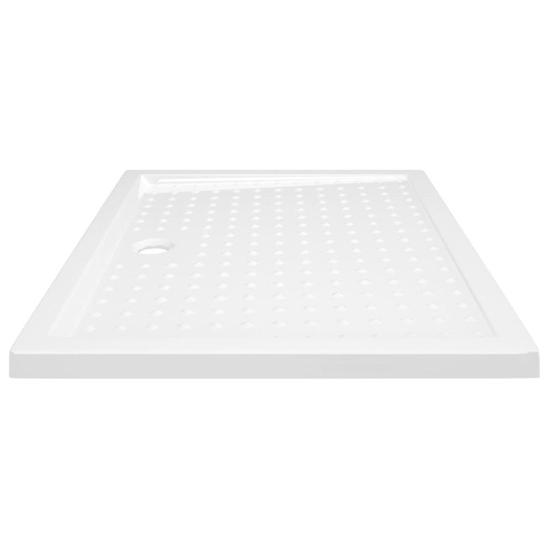 vidaXL Sprchová vanička s protišmykovými výbežkami biela 80x100x4 cm ABS