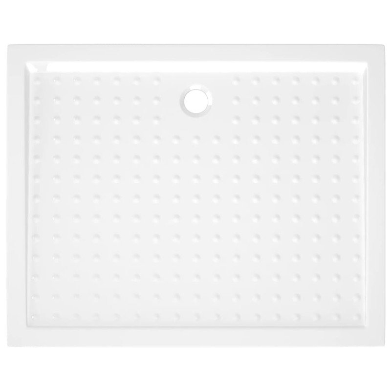 vidaXL Sprchová vanička s protišmykovými výbežkami biela 80x100x4 cm ABS
