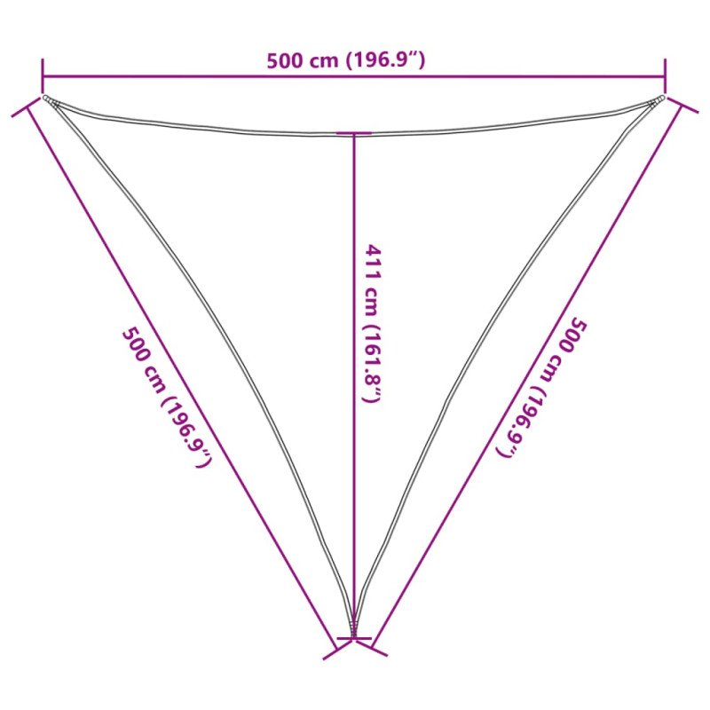 vidaXL Tieniaca plachta 160 g/m² čierna 5x5x5 m HDPE