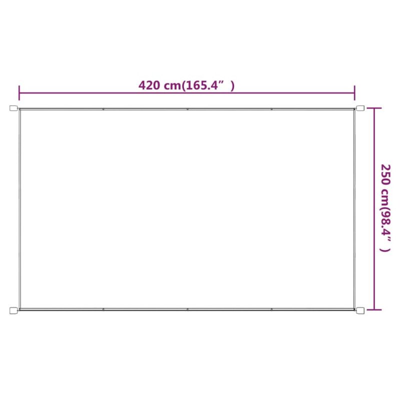 vidaXL Vertikálna markíza modrá 250x420 cm oxfordská látka