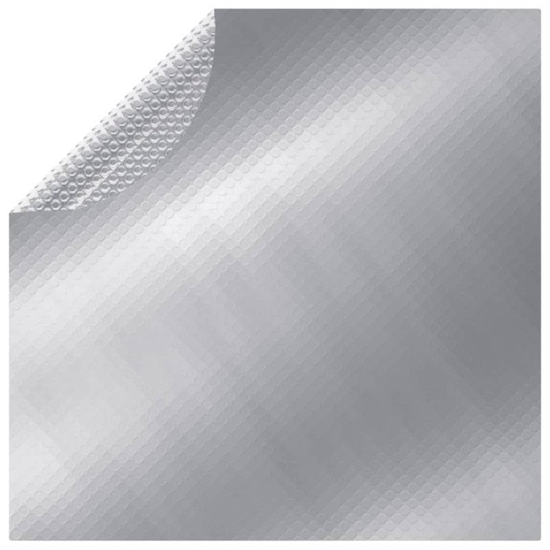vidaXL Bazénová plachta strieborná 488 cm PE