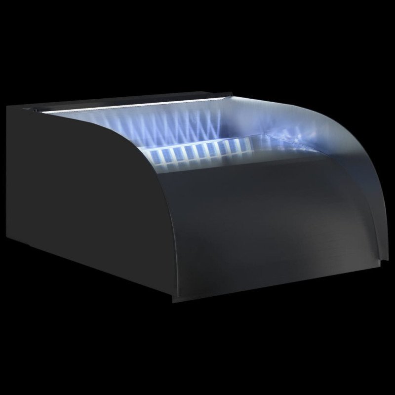 vidaXL Vodopád s LED 30x34x14 cm nehrdzavejúca oceľ 304