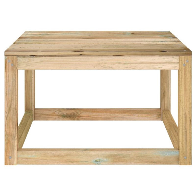 vidaXL Záhradné stoly z paliet 2 ks 60x60x36,5cm impregnovaná borovica