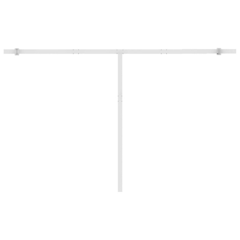 vidaXL Automatická markíza s LED a senzorom vetra 450x300 cm krémová