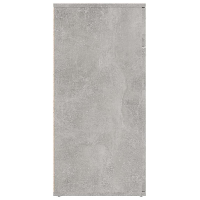 vidaXL Komoda, betónovo sivá 80x36x75 cm, kompozitné drevo