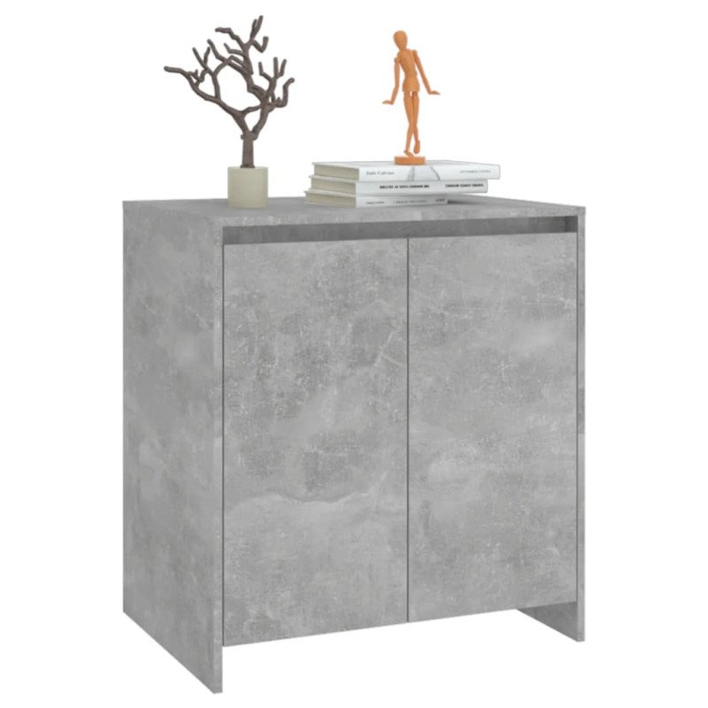 vidaXL Komoda betónovo sivá 70x41x75 cm spracované drevo