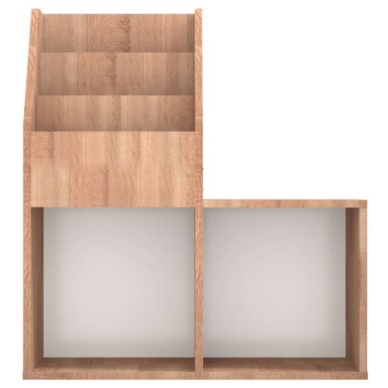 vidaXL Stojan na detské časopisy dub sonoma 71x30x78,5 cm drevotrieska