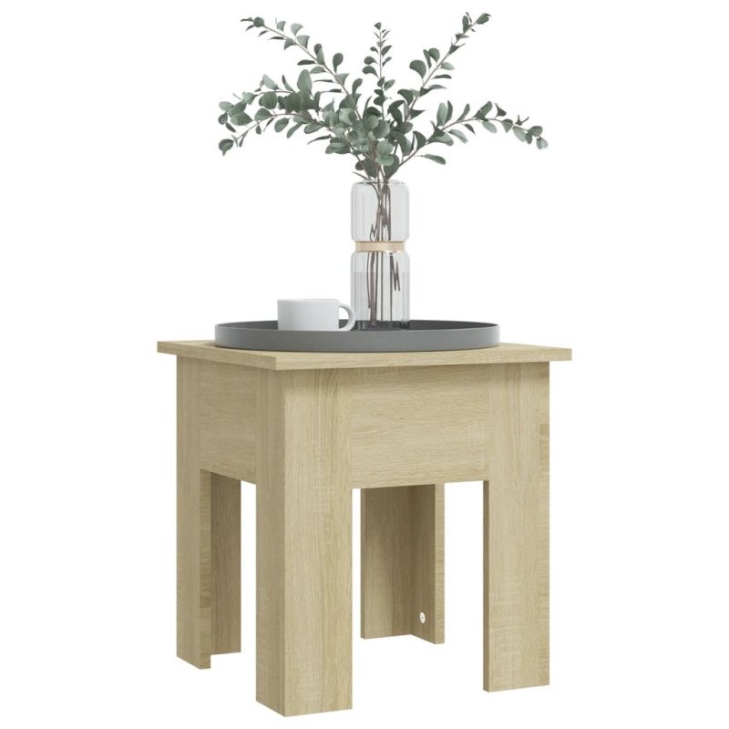 vidaXL Konferenčný stolík vo farbe dubu sonoma 40x40x42 cm drevotrieska 