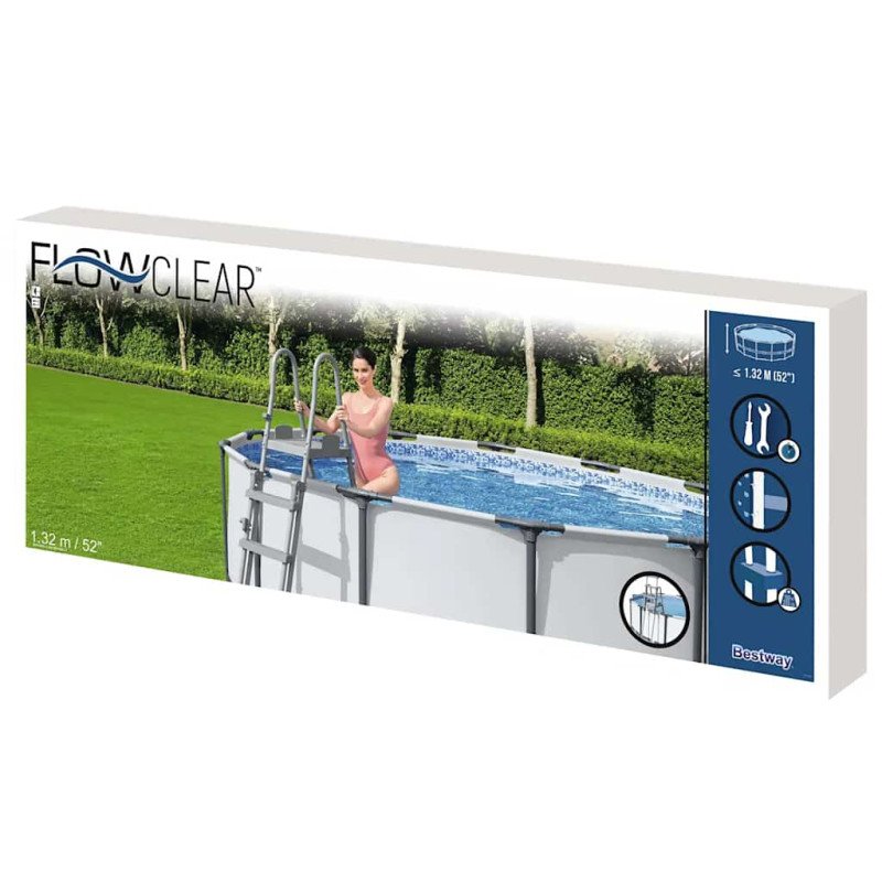 Bestway Flowclear 4-stupňový bezpečnostný rebrík do bazéna 132 cm