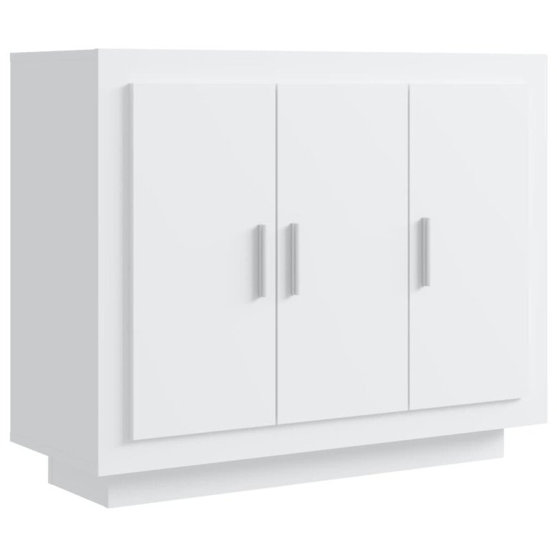 vidaXL Komoda biela 92x35x75 cm spracované drevo