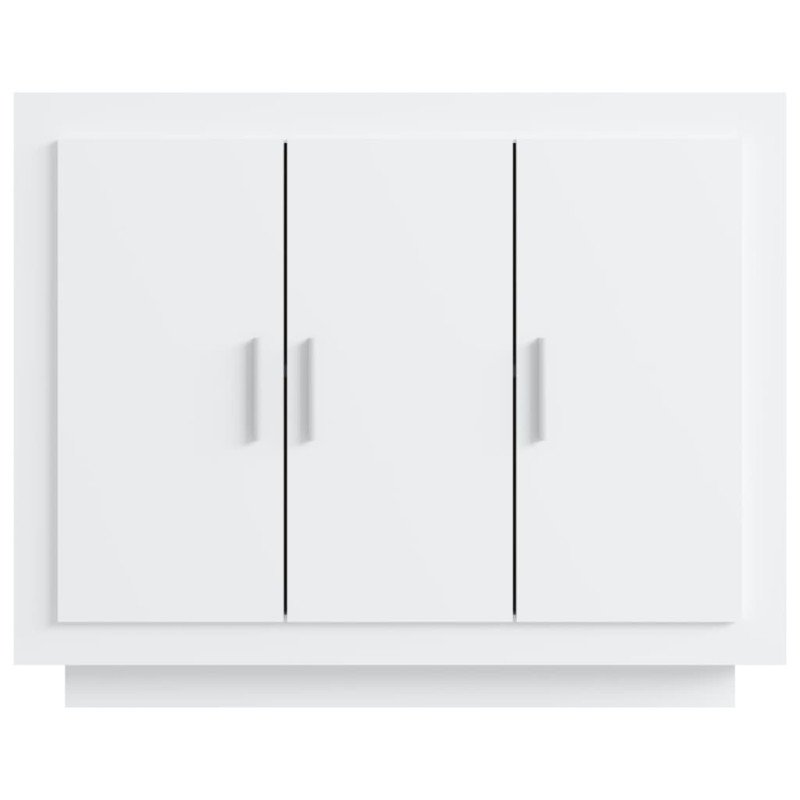 vidaXL Komoda biela 92x35x75 cm spracované drevo