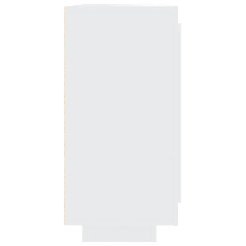 vidaXL Komoda biela 92x35x75 cm spracované drevo