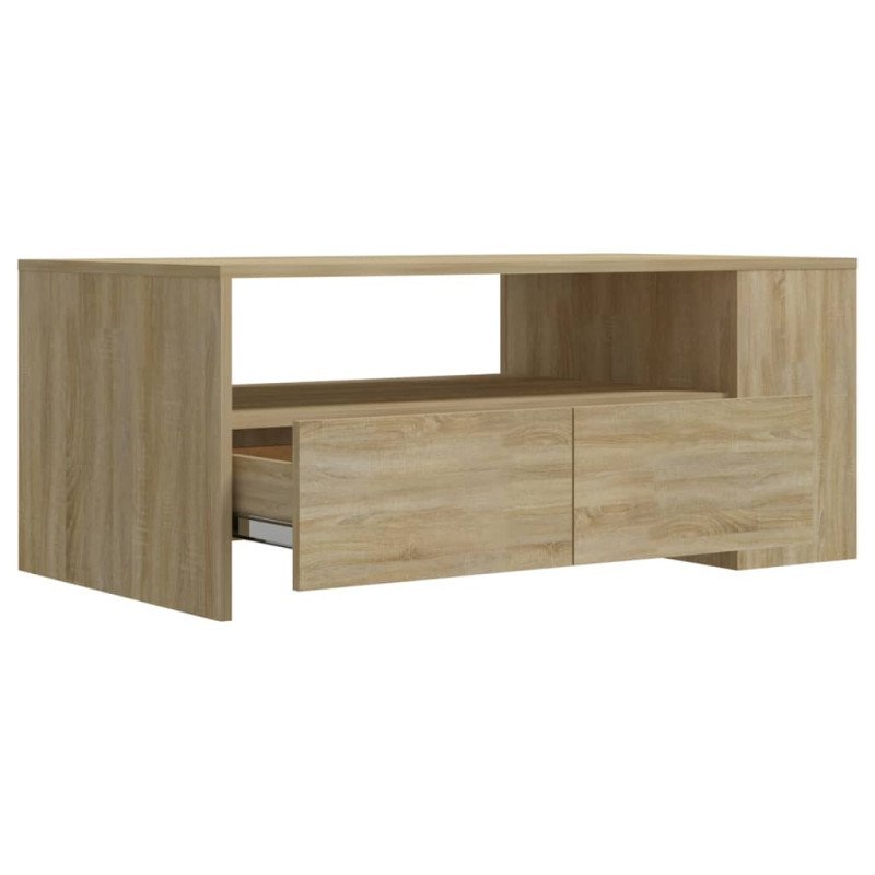 vidaXL Konferenčný stolík dub sonoma 102x55x42 cm spracované drevo