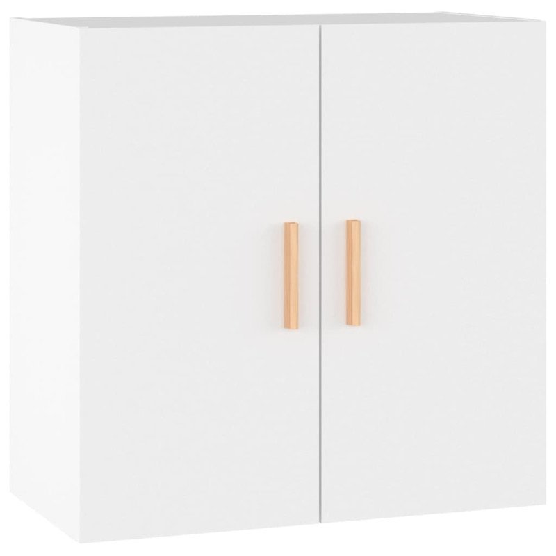 vidaXL Nástenná skrinka biela 60x30x60 cm spracované drevo