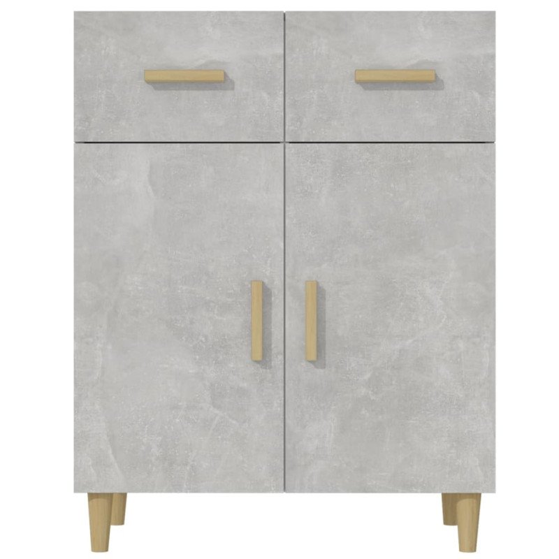 vidaXL Komoda betónovo sivá 69,5x34x89 cm spracované drevo