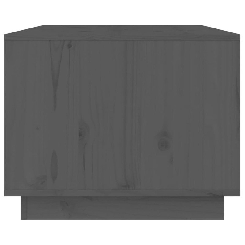 vidaXL Konferenčný stolík sivý 80x50x40 cm borovicový masív