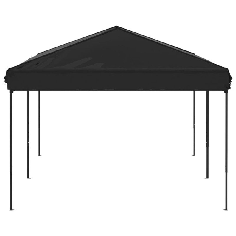 vidaXL Skladací párty stan čierny 3x6 m