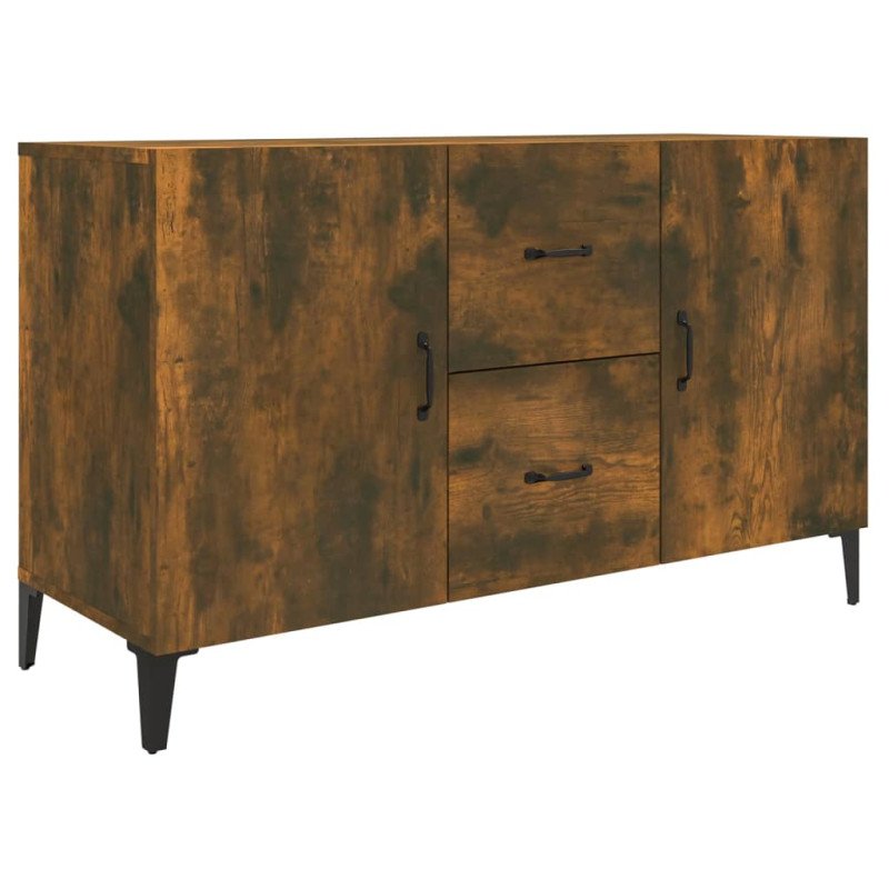 vidaXL Komoda, tmavý dub 100x36x60 cm, kompozitné drevo