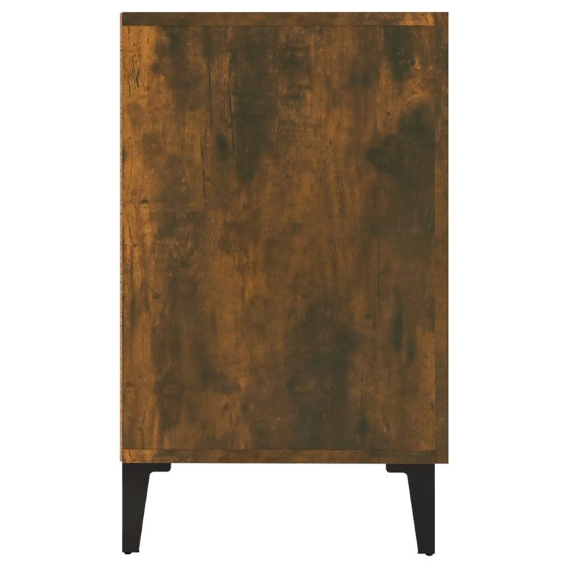 vidaXL Komoda, tmavý dub 100x36x60 cm, kompozitné drevo