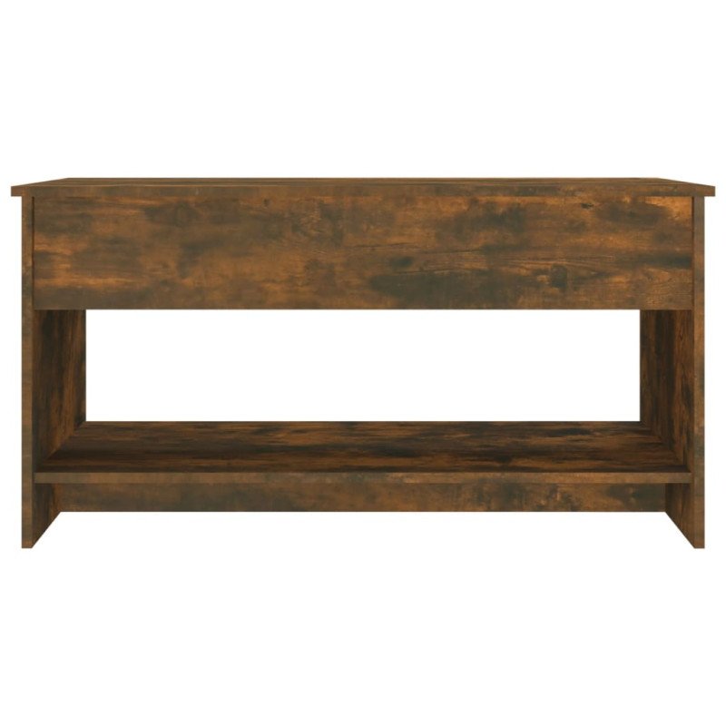 vidaXL Konferenčný stolík dymový dub 102x50x52,5 cm spracované drevo
