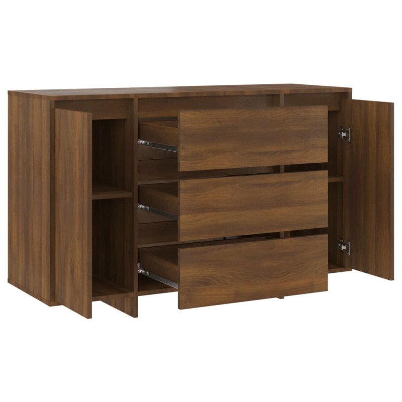 vidaXL Komoda s 3 zásuvkami hnedý dub 120x41x75 cm drevotrieska