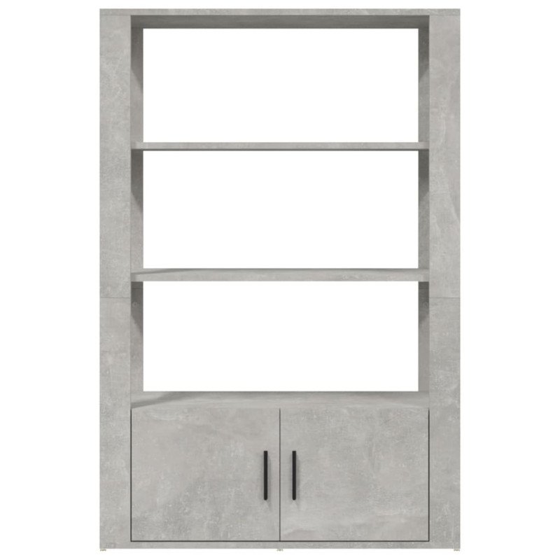 vidaXL Komoda betónovo sivá 80x30x119,5 cm spracované drevo