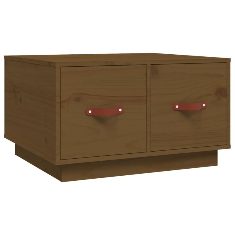 vidaXL Konferenčný stolík medovo-hnedý 60x53x35 cm borovicový masív