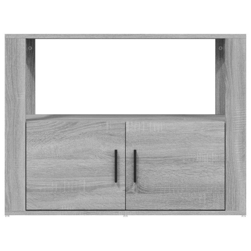 vidaXL Komoda sivý dub sonoma 80x30x60 cm spracované drevo