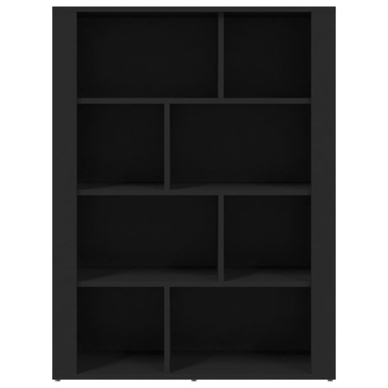 vidaXL Komoda čierna 80x30x106 cm spracované drevo