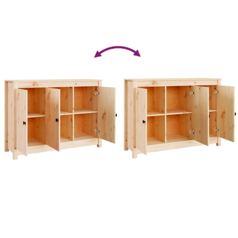 vidaXL Komoda 100x35x74 cm borovicový masív