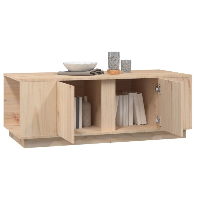 vidaXL Konferenčný stolík 110x50x40 cm borovicový masív