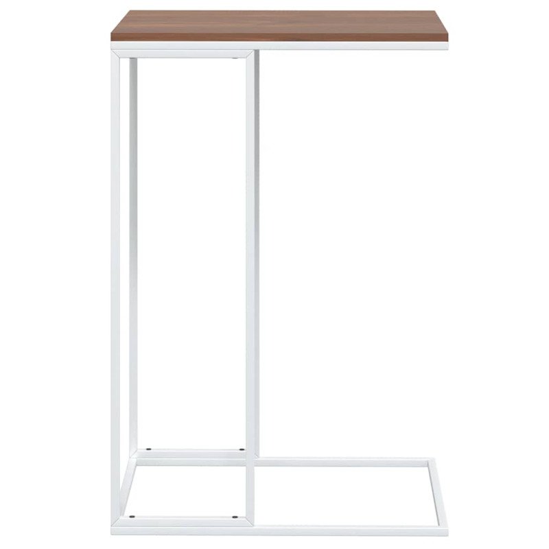 vidaXL Príručný stolík biely 40x30x59 cm spracované drevo