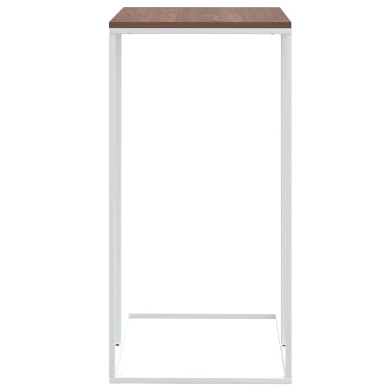 vidaXL Príručný stolík biely 40x30x59 cm spracované drevo